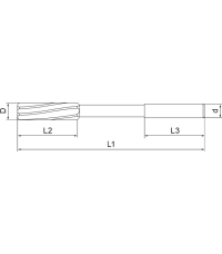 Hartmetall-Maschinenreibahlen DIN 8093